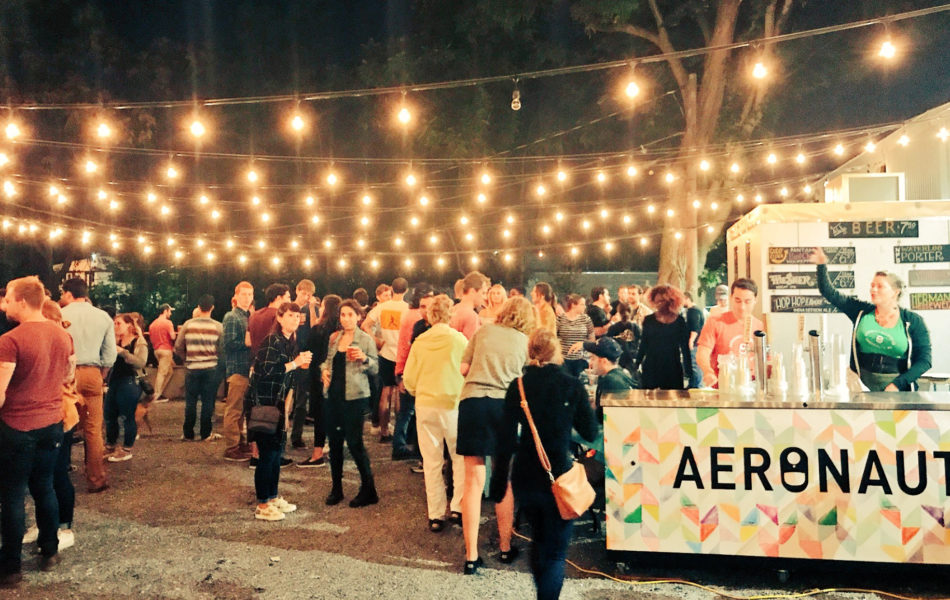 A Popup Beer Garden with Live Music, Arts and Eats in Allston, a