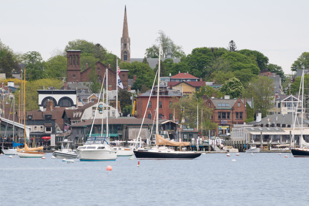 Picturesque boats in Newport Bay, Newport, Rhode Island