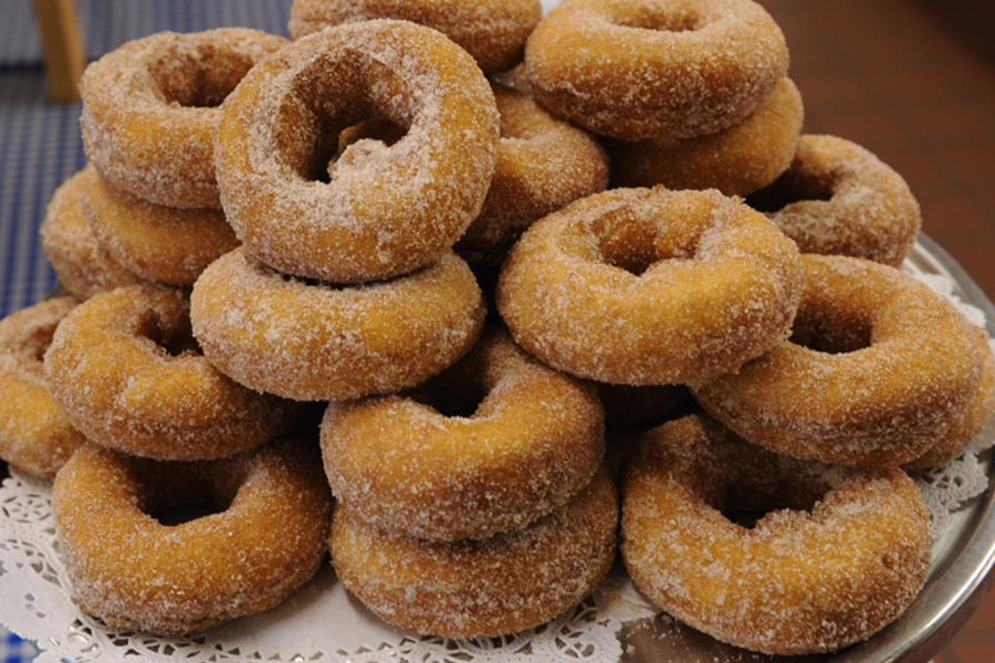 Delicious circle: We’ll take our apple cider in doughnut form, thank you very much