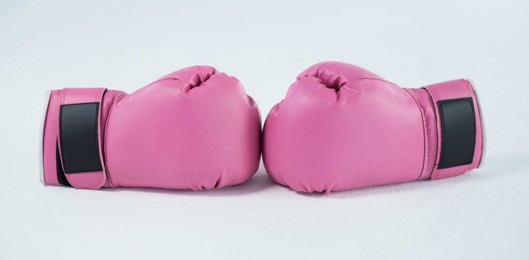 pink boxing gloves