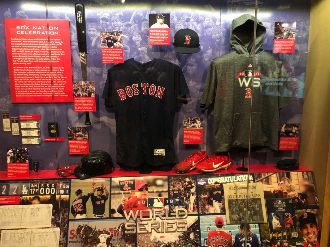 The Baseball Hall of Fame in Cooperstown celebrate the Boston Red Sox